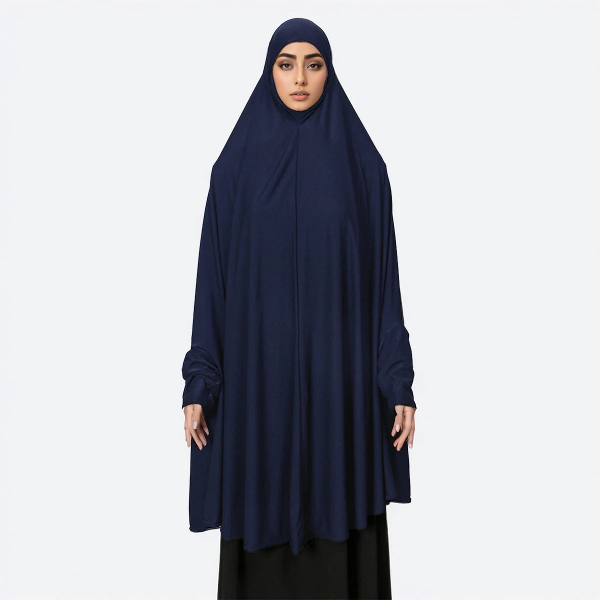 Khimar de prière intégral – Premium coton, manches incluses, hijab long