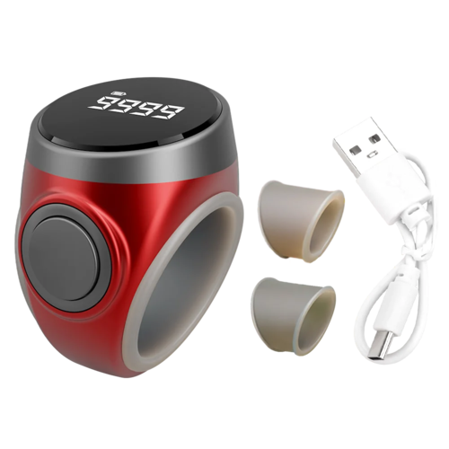 Compteur de dhikr digital – Rechargeable USB-C avec bague réglable