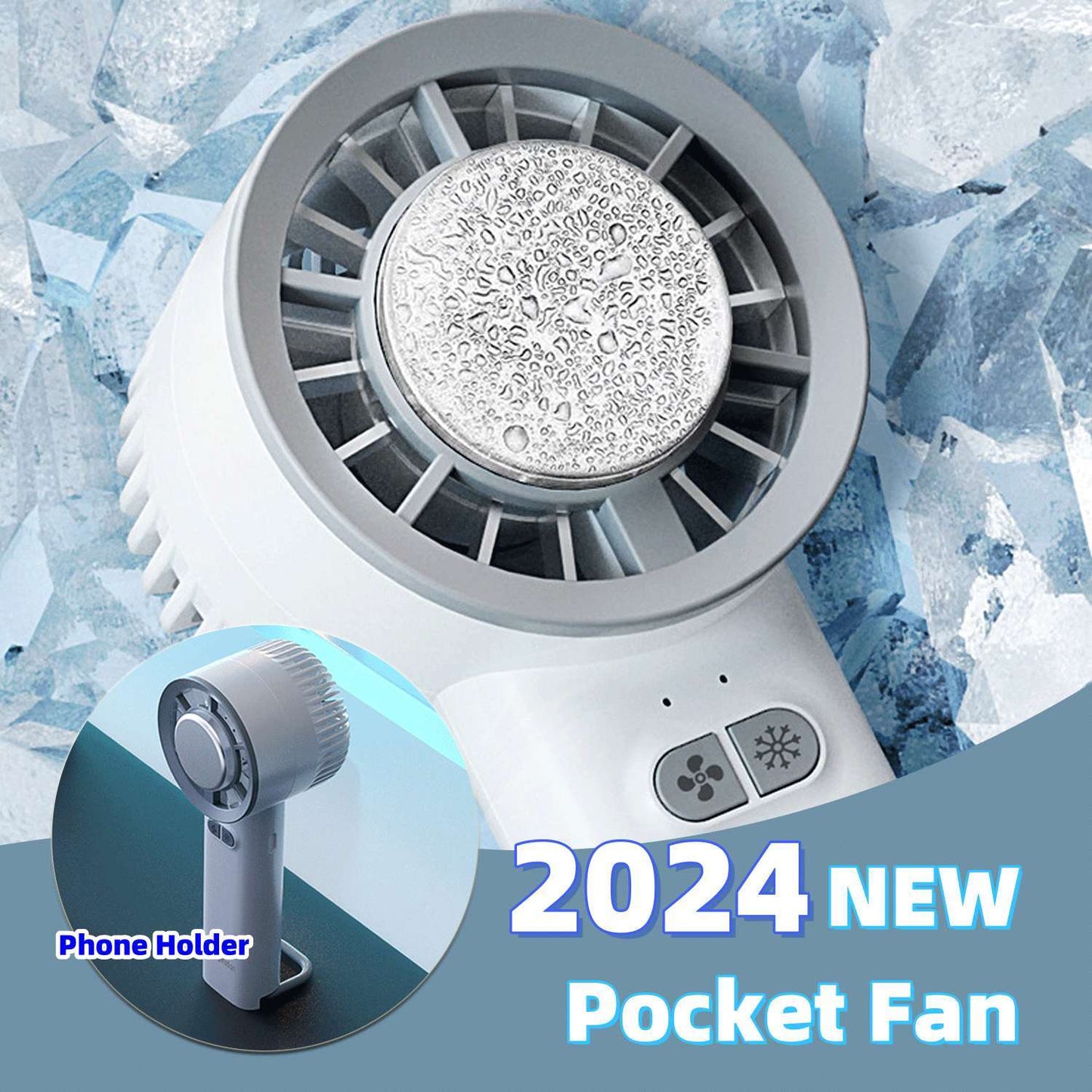 🌬️ Ventilateur Turbo Portable – Haute vitesse & Technologie Ice-Cool
