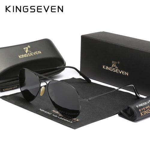 🕶️ KINGSEVEN – Lunettes de soleil aviator en alliage
