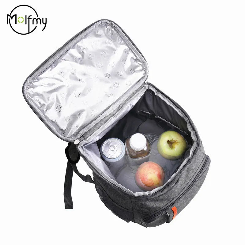 Sac à dos isotherme éco – Doublure glacière intégrée pour camping/pèlerinage
