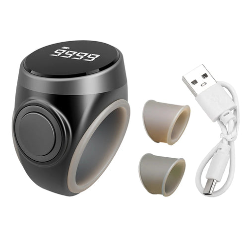 Compteur de dhikr digital – Rechargeable USB-C avec bague réglable
