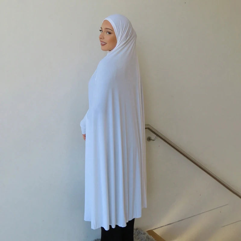 Khimar de prière intégral – Premium coton, manches incluses, hijab long