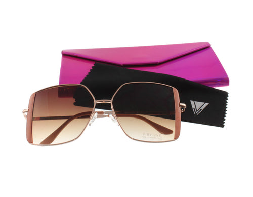 Lunettes de soleil Veronica – Protection UV intégrale, style carré raffiné